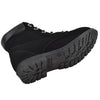 Kids Ankle Boots Ankle Padded Hiking Comfort Lace Up Shoes black