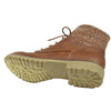 Womens Ankle Boots Knitted Ankle Lace Up Casual Riding Shoes Tan
