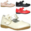 Kids Ballet Flats Scalloped Mary Jane Casual Comfort Shoes Ivory