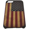Wooden Case iPhone 6 US Flag Vintage Hard Bumper Co Mix