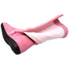 Kids Knee High Boots Quilted Leather Bow Accent Zip Close Riding Shoes Pink