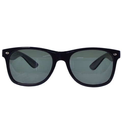 Unisex Classic Retro Wayfarer Trendy Vintage Style Sunglasses BLACK