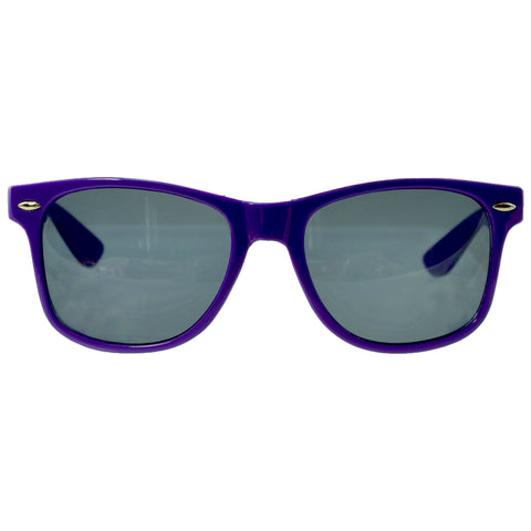 Unisex Classic Wayfarer UV Protected Smoke Gradient Lens Sunglasses Purple