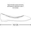 Womens Ballet Flats Pointed Toe Slip On Cushioned Closed Toe Shoes Silver