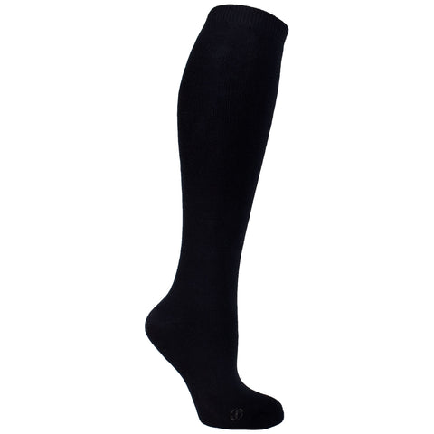 Women's Socks Knee High Performance Comfortable Athletic Sport Solid Sock Black