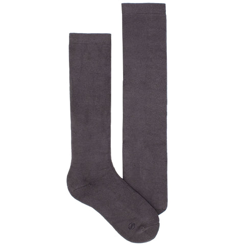 Women's Socks Knee High Performance Comfortable Athletic Sport Solid Sock Gray