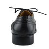 Boys Dress Shoes Tonal Stitch Detail Lace Up Oxford Black