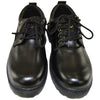 Mens Casual Shoes Lace Up Eyelet Napa Leather Rubber Sole Black