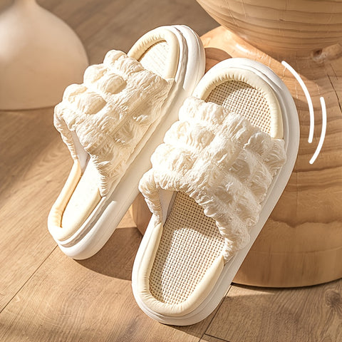 One Band Soft Fabric Lightweight EVA Flip-flops Sandals