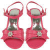 Kids Dress Sandals Vintage Style Flower Adjustable Ankle Strap Pink