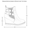 Womens Ankle Boots Double Strap Buckles Wedge Comfort Shoes Tan