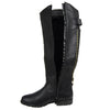 Womens Knee High Boots Over The Knee Button Accent Comfort Shoes black