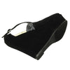 Womens Platform Sandals Suede Snake Print Wrap Wedge Shoes black