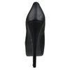 Womens Platform Shoes Faux Leather Stiletto Pumps Black