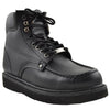 Mens Boots Oil Resistant Stitched Leather Work Hiking Padded Shoes black