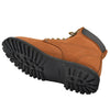 Mens Boots Oil Resistant Leather Work Hiking Padded Shoes Cognac