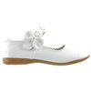 Kids Ballet Flats Scalloped Mary Jane Casual Comfort Shoes White