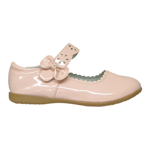 Kids Ballet Flats Scalloped Mary Jane Casual Comfort Shoes Pink