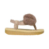 Kids Flat Sandals Slingback Open Toe Flip Flop Thong Wedges Taupe