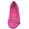 Womens Flat Shoes Studded Bow Tassel Accent Faux Suede Shoes Pink