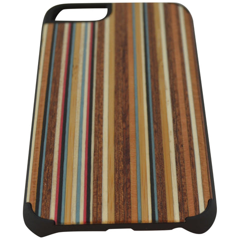 Wooden Case iPhone 6 Striped Bamboo Protective Hard Bumper Mix