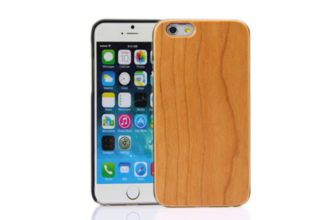 Wooden Case iPhone 6 Hard Cover Cell Phone Protector Cherry Re Red