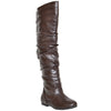 Womens Over the Knee Boots Brown