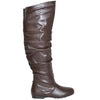 Womens Over the Knee Boots Brown