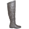 Womens Over the Knee Boots Gray
