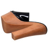 Womens Platform Sandals Slip On Open Toe Faux Wood Chunky High Heel Shoes Black