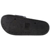Womens Platform Sandals Glitter Buckle Rhinestone Slip On Flatform Slide Black
