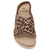 Classic Comfort Platform Sandals Criss Cross Espadrilles Sling Back Leopard