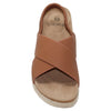 Classic Comfort Platform Sandals Criss Cross Espadrilles Sling Back Tan