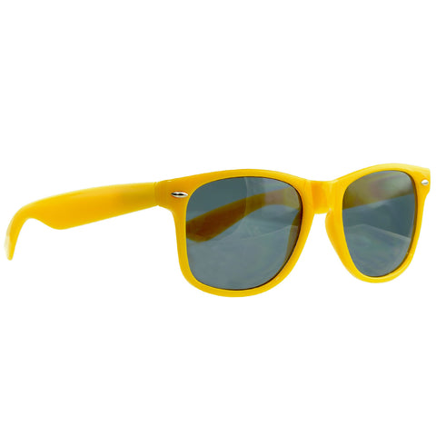 Unisex Classic Wayfarer UV Protected Smoke Gradient Lens Sunglasses YELLOW