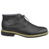 Mens Casual Shoes Tonal Stitched Lace Up Chukka Black