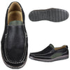 Mens Casual Shoes Two Tone Mesh Casual Loafers black