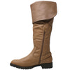 Womens Knee High Riding Boots Camel
