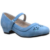 Kids Dress Shoes Mary Jane Ankle Strap Closed Toe Pumps Blue