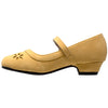 Kids Dress Shoes Mary Jane Ankle Strap Closed Toe Pumps Yellow
