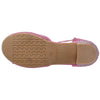 Kids Dress Shoes T-Strap Bow Accent Glitter Rhinestone Mary Jane Pumps Magenta