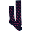 Men's Socks Athletic Performance Sport Flamingo Pattern Mid Calf Crew Socks Pink