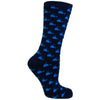 Men's Socks Athletic Performance Sport Whale Pattern Mid Calf Crew Socks Blue