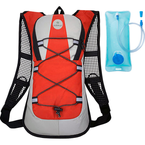 Hydration Backpack Waterproof /W  2L Reservoir Running Biking Hiking Red