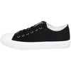 Sneakers Canvas Lace-Up Low Top Memory Foam Cushion Black