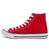 SOBEYO Women's Sneakers Canvas Lace Up High Top Casual Comfort Shoes Red