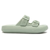 Slide Platform EVA Sandals Adjustable Buckle Straps Lightweight Soft Green