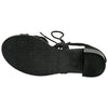 Womens Dress Sandals Lace Up Gladiator Block Heel Shoes Black