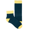 Women's Socks Quarter Ankle Performance Comfortable Colorblock Athletic Sock Teal