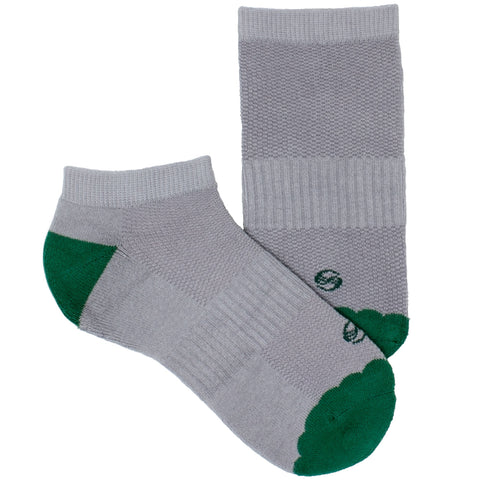 Women's Socks No Show Performance Flower Scalloped Athletic Comfortable Sock Green