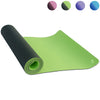 Yoga Mats Double Layers Eco Friendly TPE 1/4 inch Pro Non Slip Workout  Pilates Floor Exercises Green SOBEYO